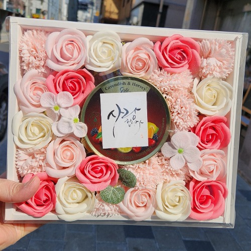 화이트데이 사탕 선물 상자 여자친구 사탕 꽃 선물 플라워캔디 26cm